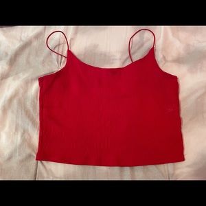 Red tank top